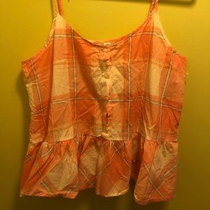 Plaid tank top